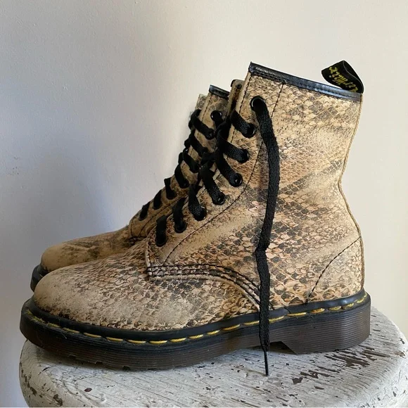 Made In England Python Dr.Martnes - Picture 2 of 11